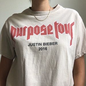 Justin Bieber Purpose Tour Graphic Merch T-shirt